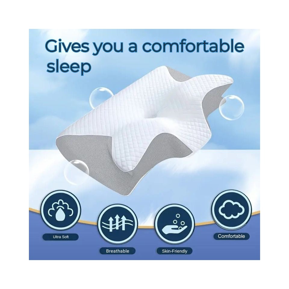 Ergonomic Memory Foam Neck Pillow