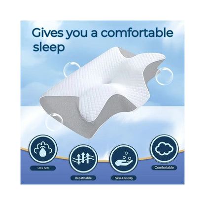 Ergonomic Memory Foam Neck Pillow