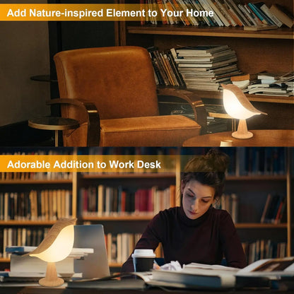 USB Rechargeable Dimmable LED Bird Night Light