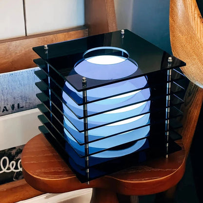 Rechargeable Layered Acrylic Table Lamp