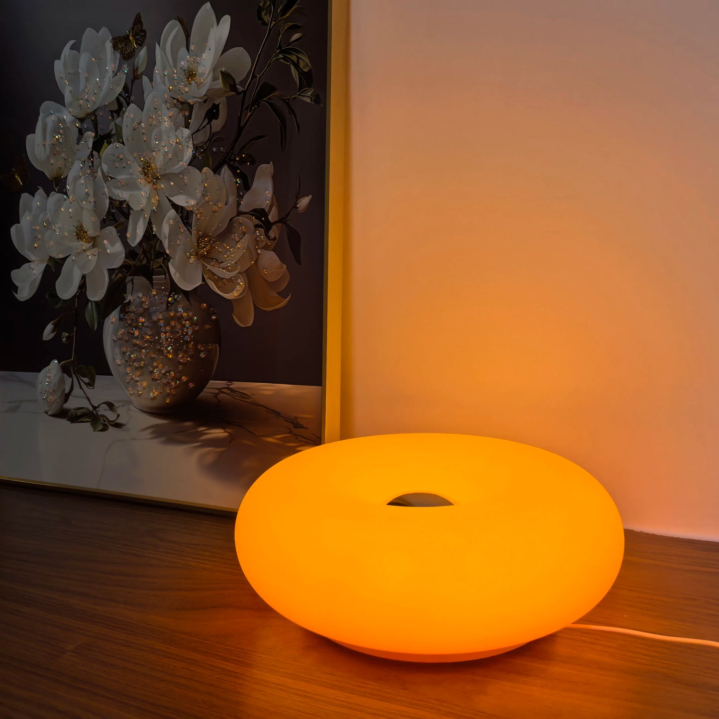 USB Rechargeable Dimmable Bauhuas Donut Lamp