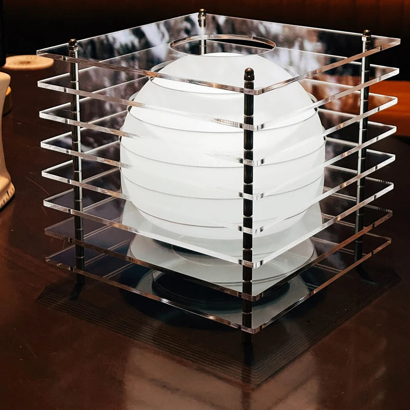 Rechargeable Layered Acrylic Table Lamp