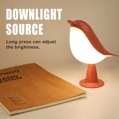 USB Rechargeable Dimmable LED Bird Night Light