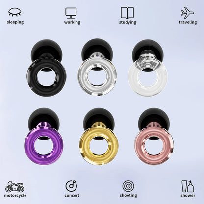 Noise Reducing Reusable Ear Plugs