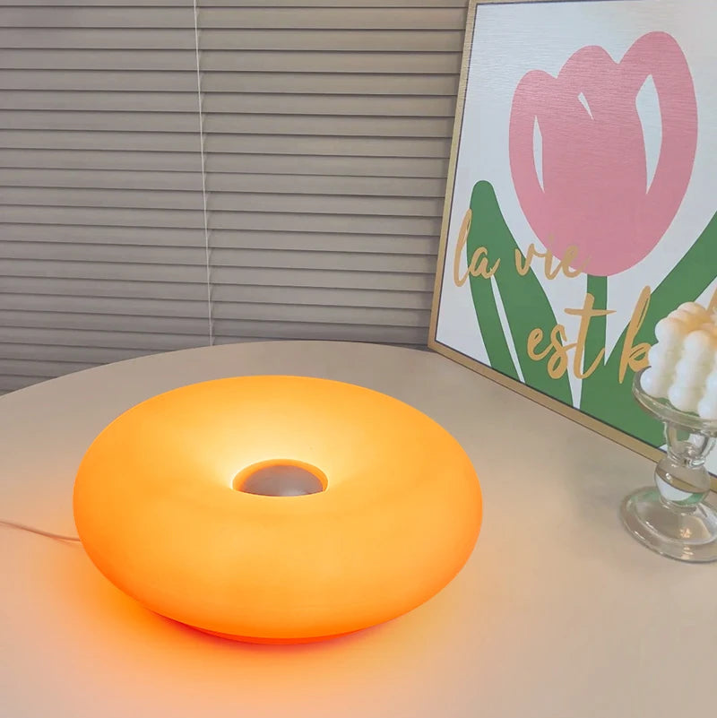USB Rechargeable Dimmable Bauhuas Donut Lamp
