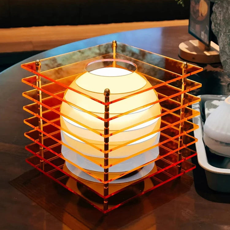 Rechargeable Layered Acrylic Table Lamp