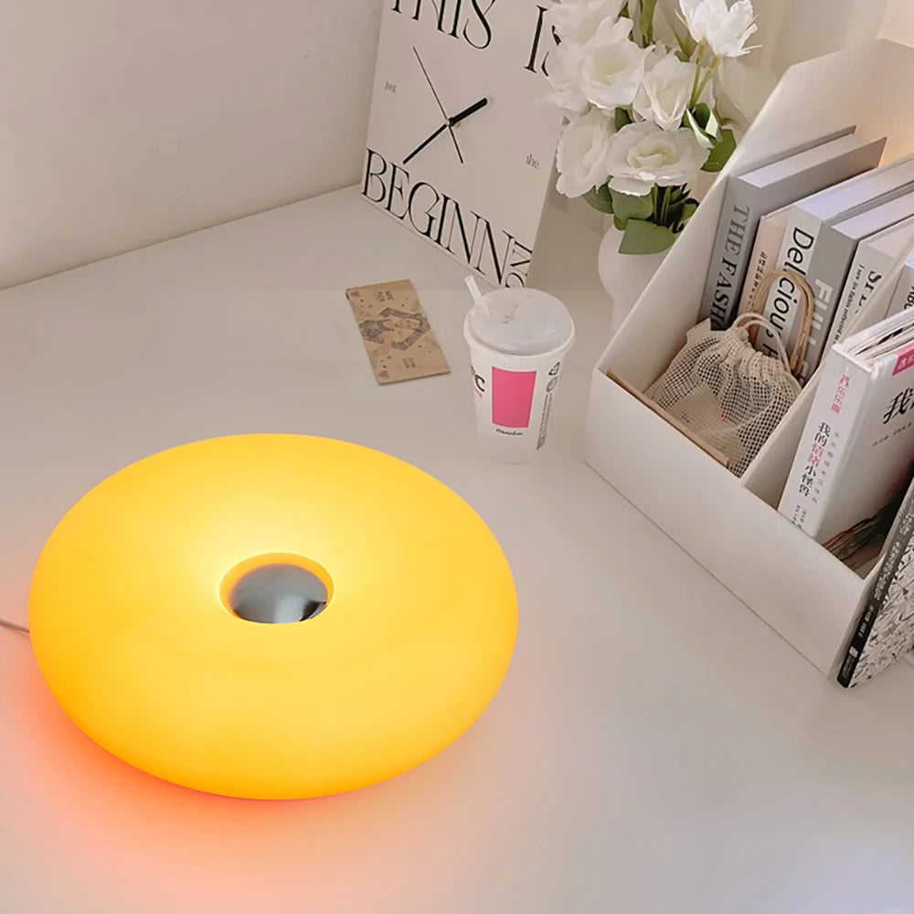 USB Rechargeable Dimmable Bauhuas Donut Lamp