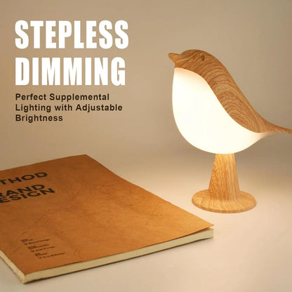USB Rechargeable Dimmable LED Bird Night Light