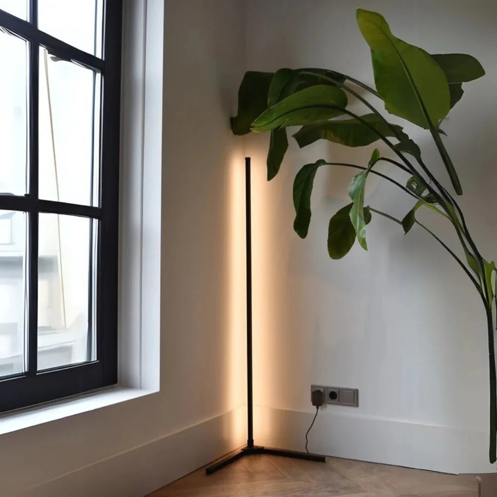 Smart App Controlled RGB LED Corner Floor Lamp