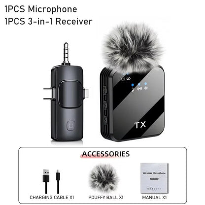 Noise Cancelling Universally Compatible Lavalier Microphone