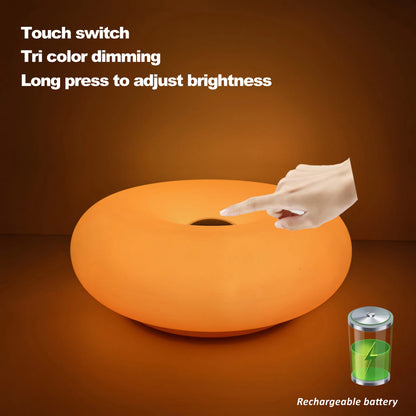 USB Rechargeable Dimmable Bauhuas Donut Lamp